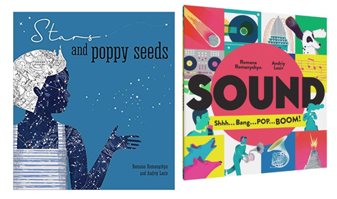 A selection of books for children, created by Ukrainian authors and illustrators.