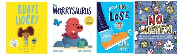 Children's books that focus on coping with worries and anxieties. 