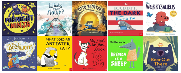 A selection of books for early years children.