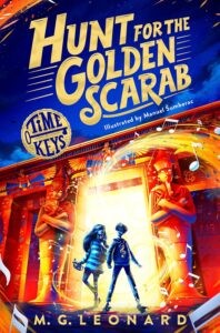 "Hunt for the Golden Scarab" book cover.